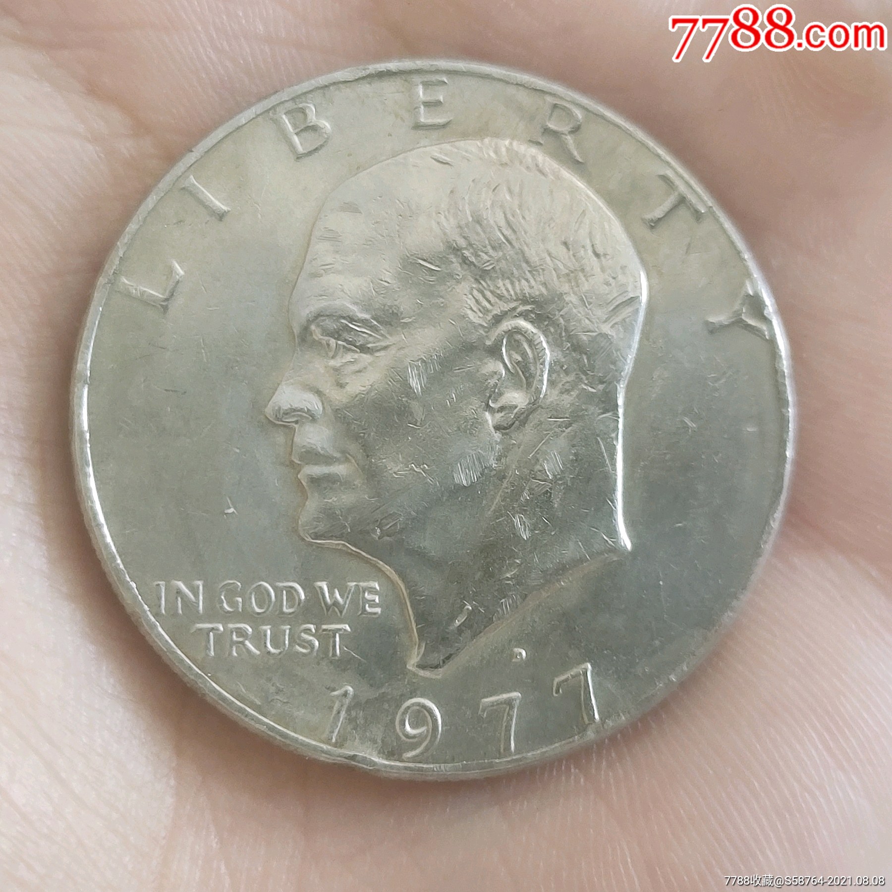 美国1977年大个头一元