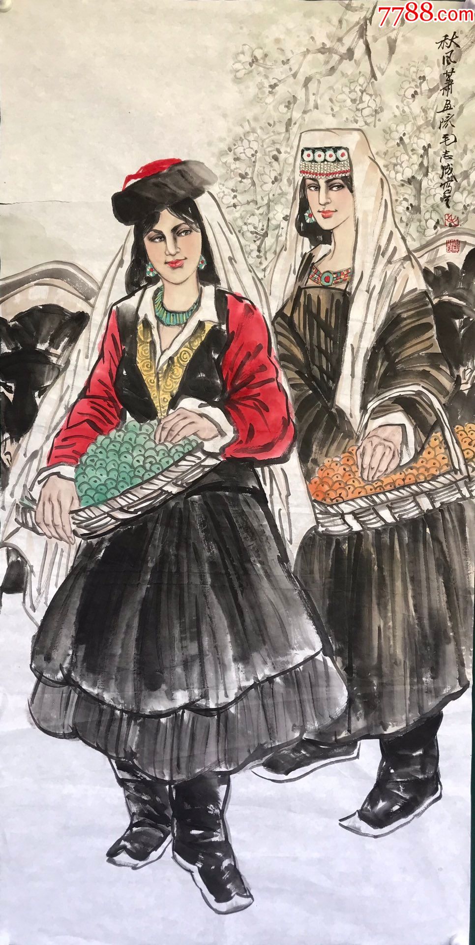 毛志成人物软页a88s20f-价格:3500元-se81900335-人物国画原作-零售