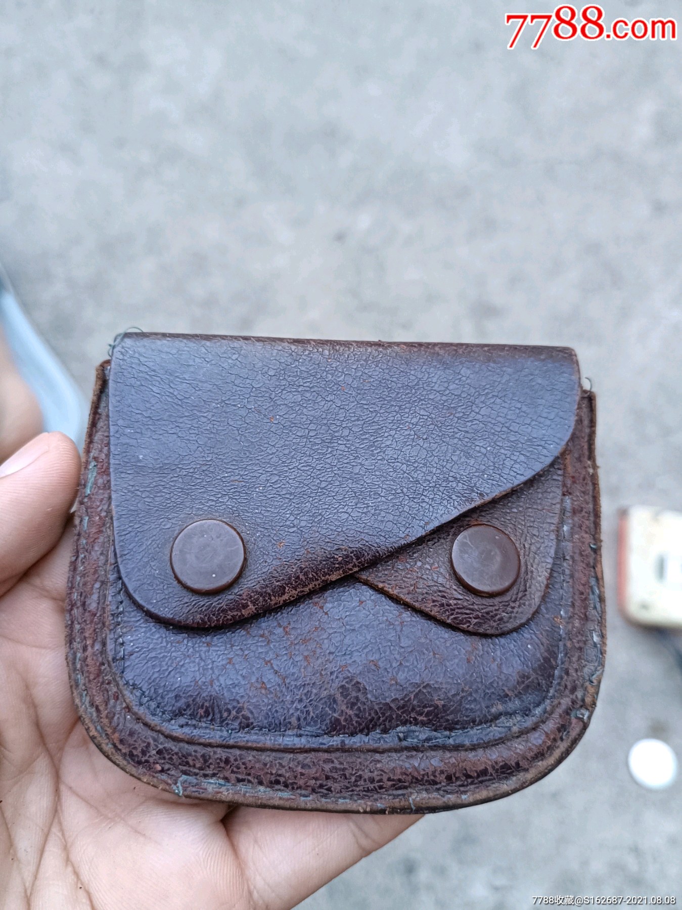 老皮革钱包一个牛皮包皮包工具包