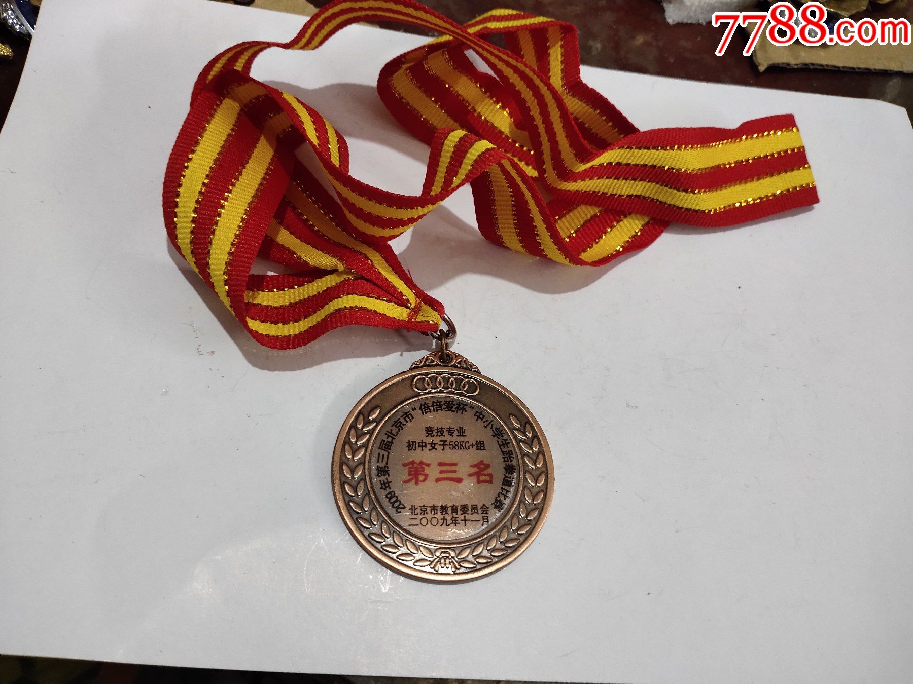 2009年北京市第三届中小学生跆拳道比赛奖章