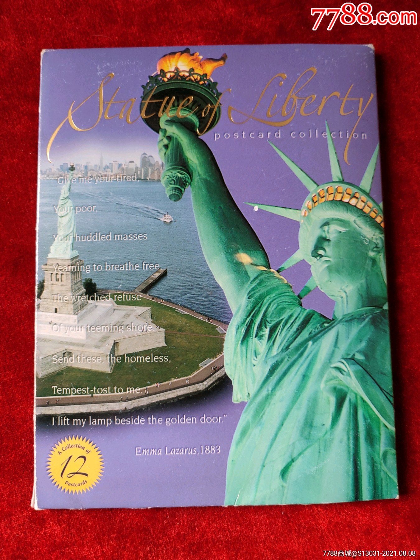 美国自由女神像(12张一套,美国明信片)