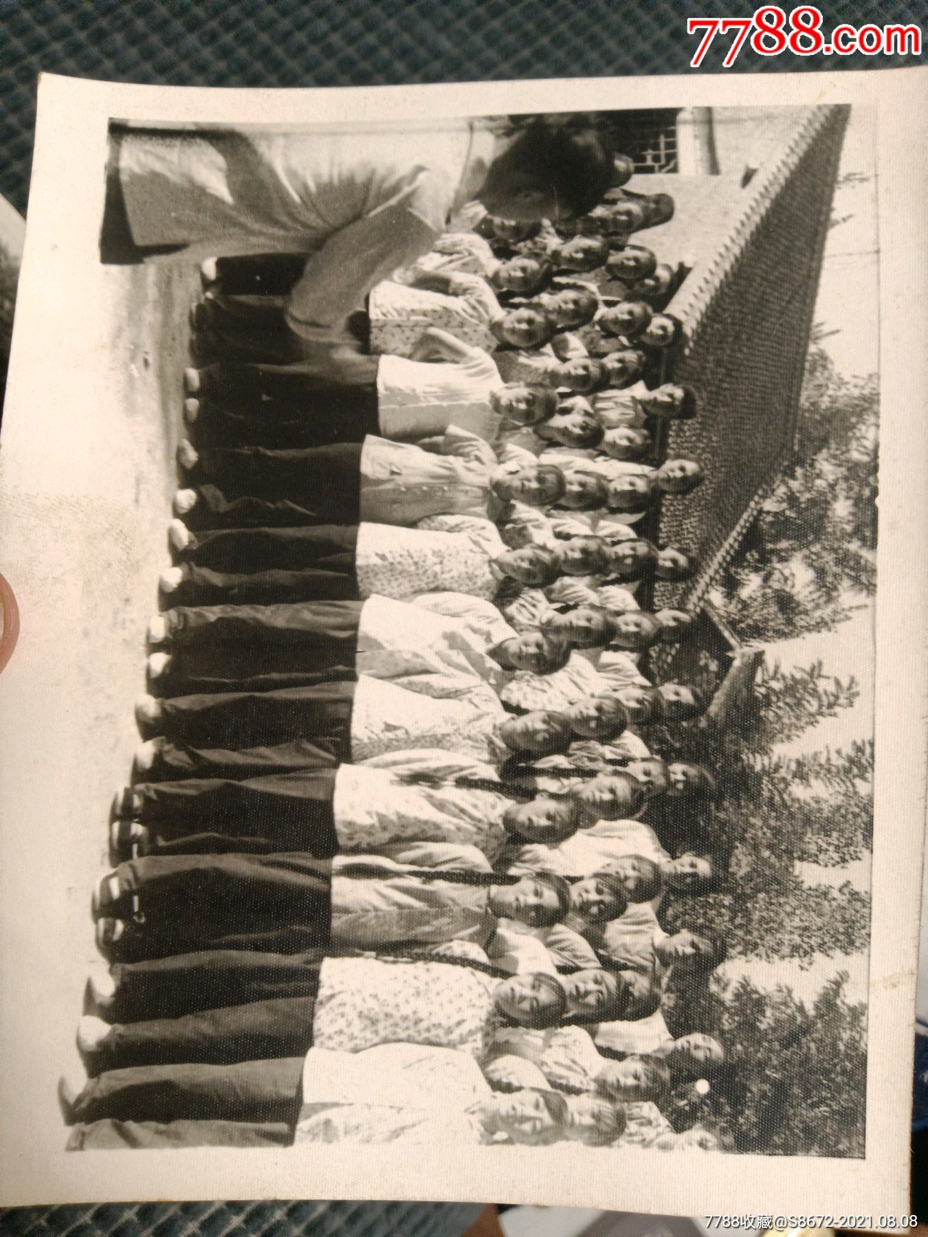 五六十年代布纹老照片文艺演出打鬼子斗地主大合唱8张