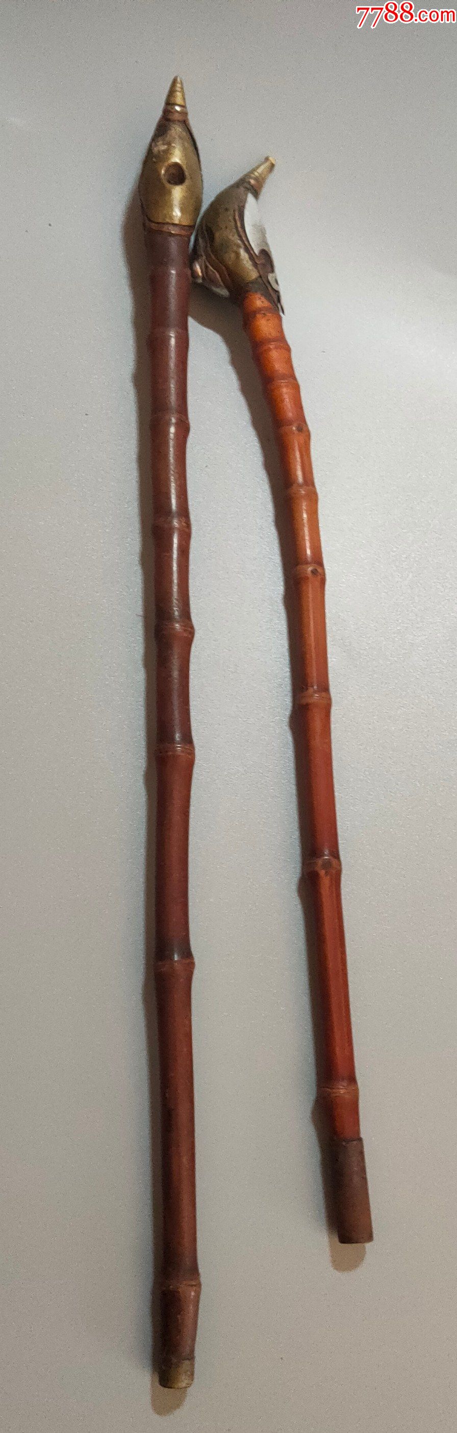 竹子烟杆2根