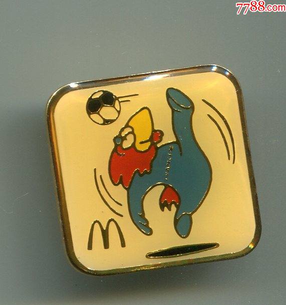 1998年法国世界杯麦当劳足球章徽章吉祥物4