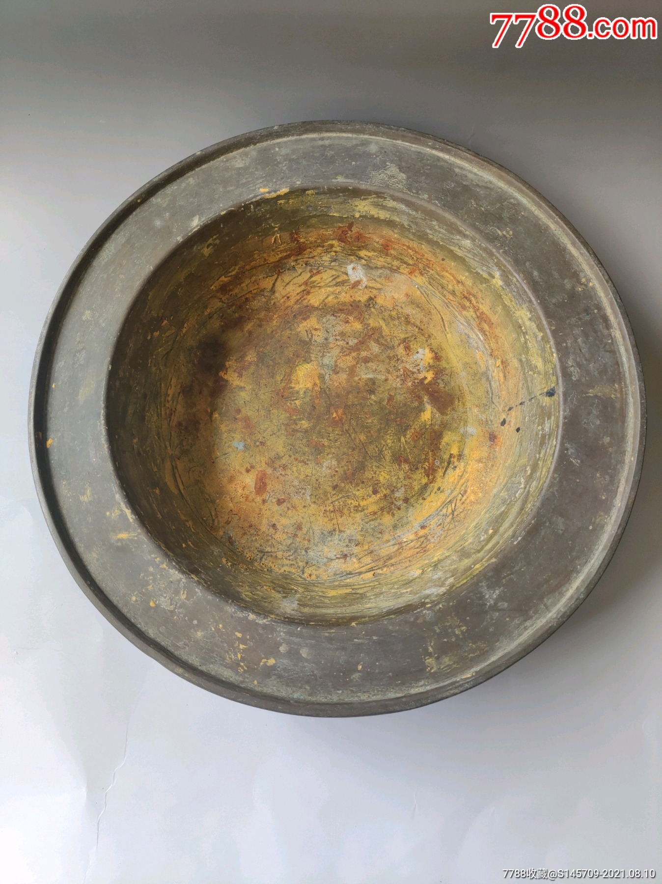 盆工艺好厚重喜欢的朋友不要错过细节如图_铜皿/盛具_聚宝斋古董