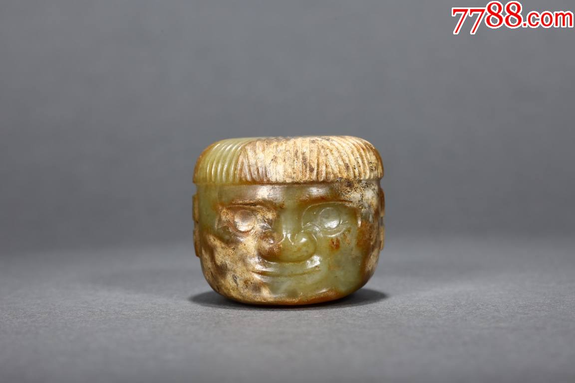 和田籽料玉人头a84s20f