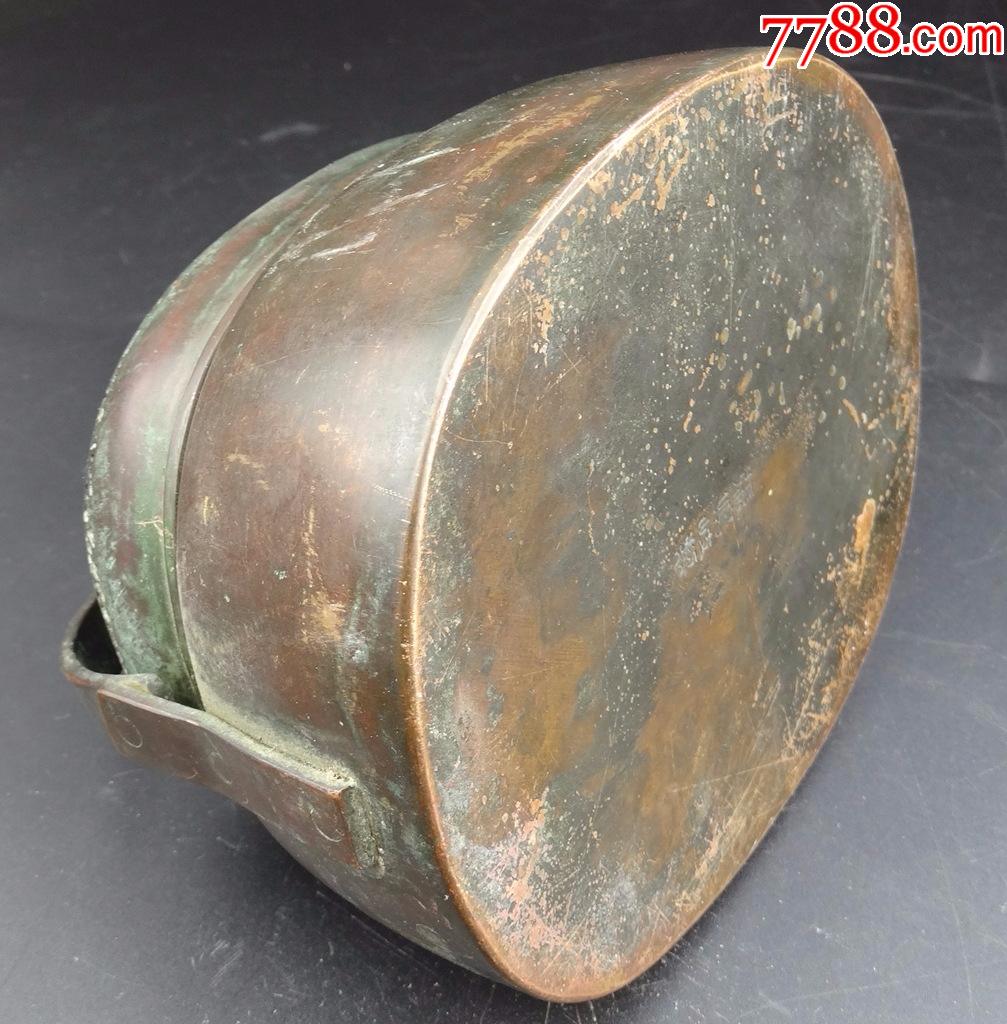 28清代民国文房老物件古玩古董铜器收藏老货张鸣岐制底款铜手炉