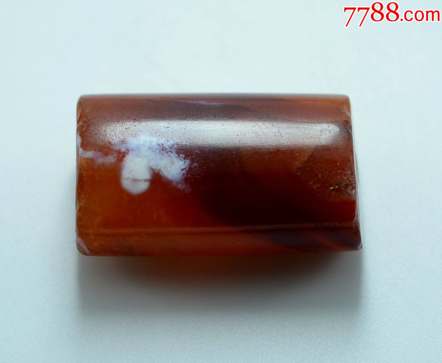 高古战汉红玛瑙管扁珠勒子