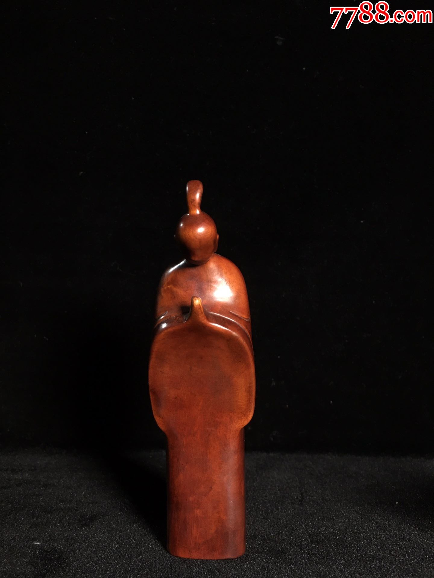 黄杨木雕刻无相敬礼佛摆件_木佛像/人像_第3张_7788小人书