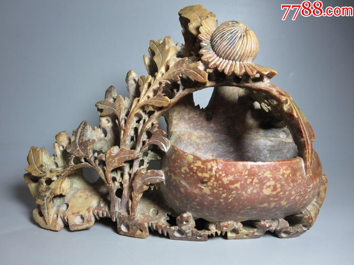 民国.青田石雕摆件