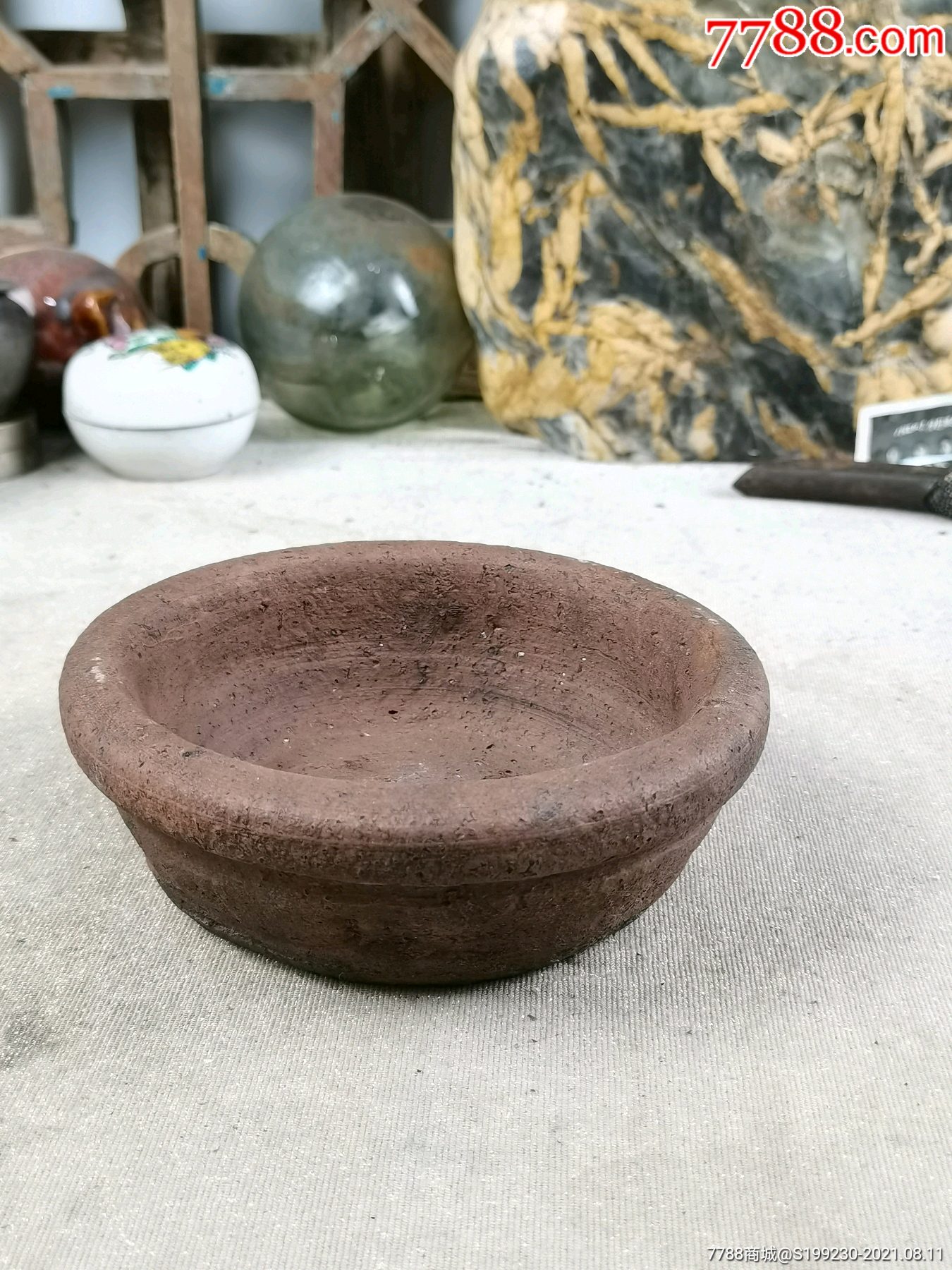 老陶盆陶菖蒲盆老陶器