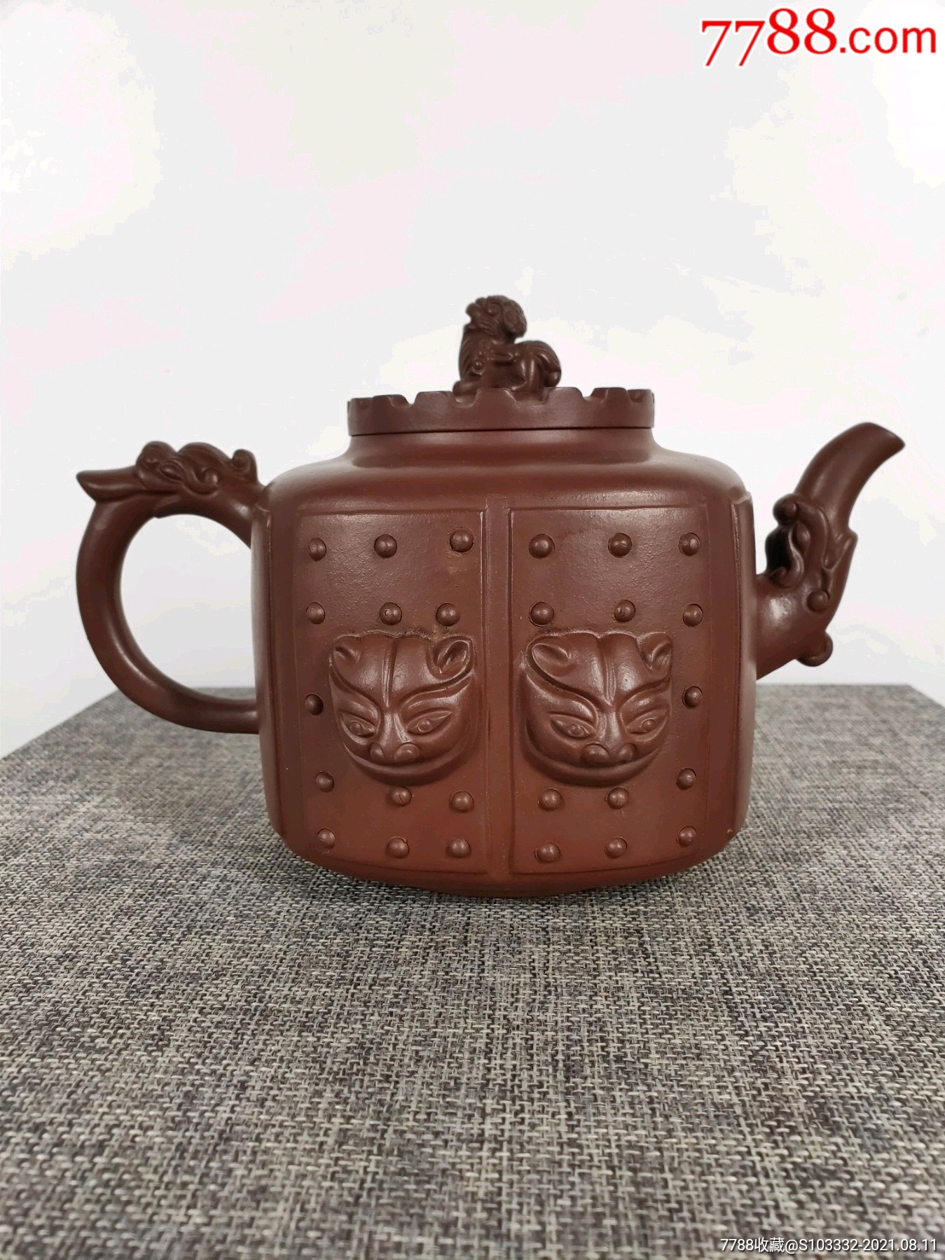 旧藏,【顾景舟制】精品老紫砂壶一