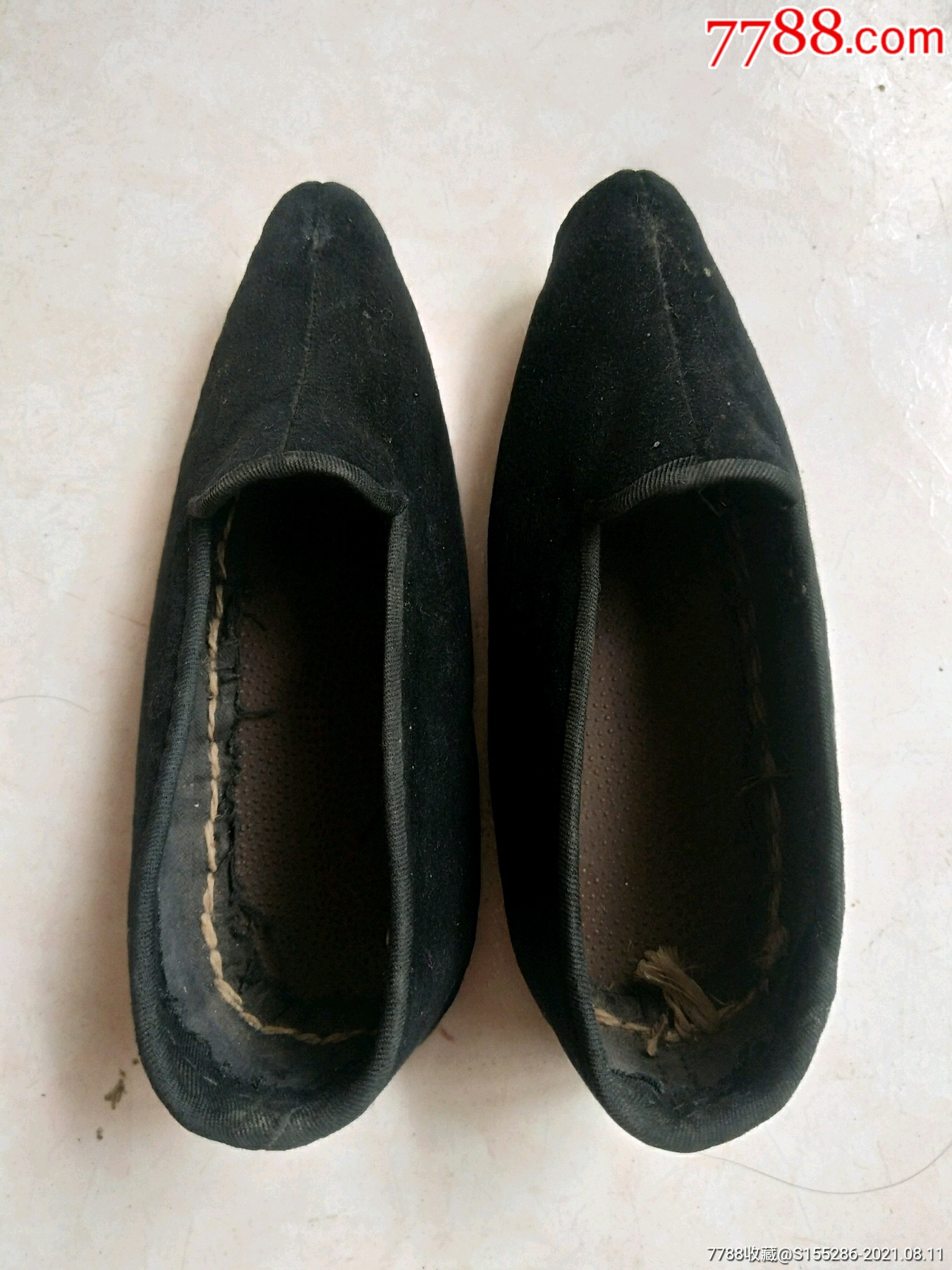 民俗老太太三寸金莲小脚鞋,长18厘米,全新未穿过,包老包真