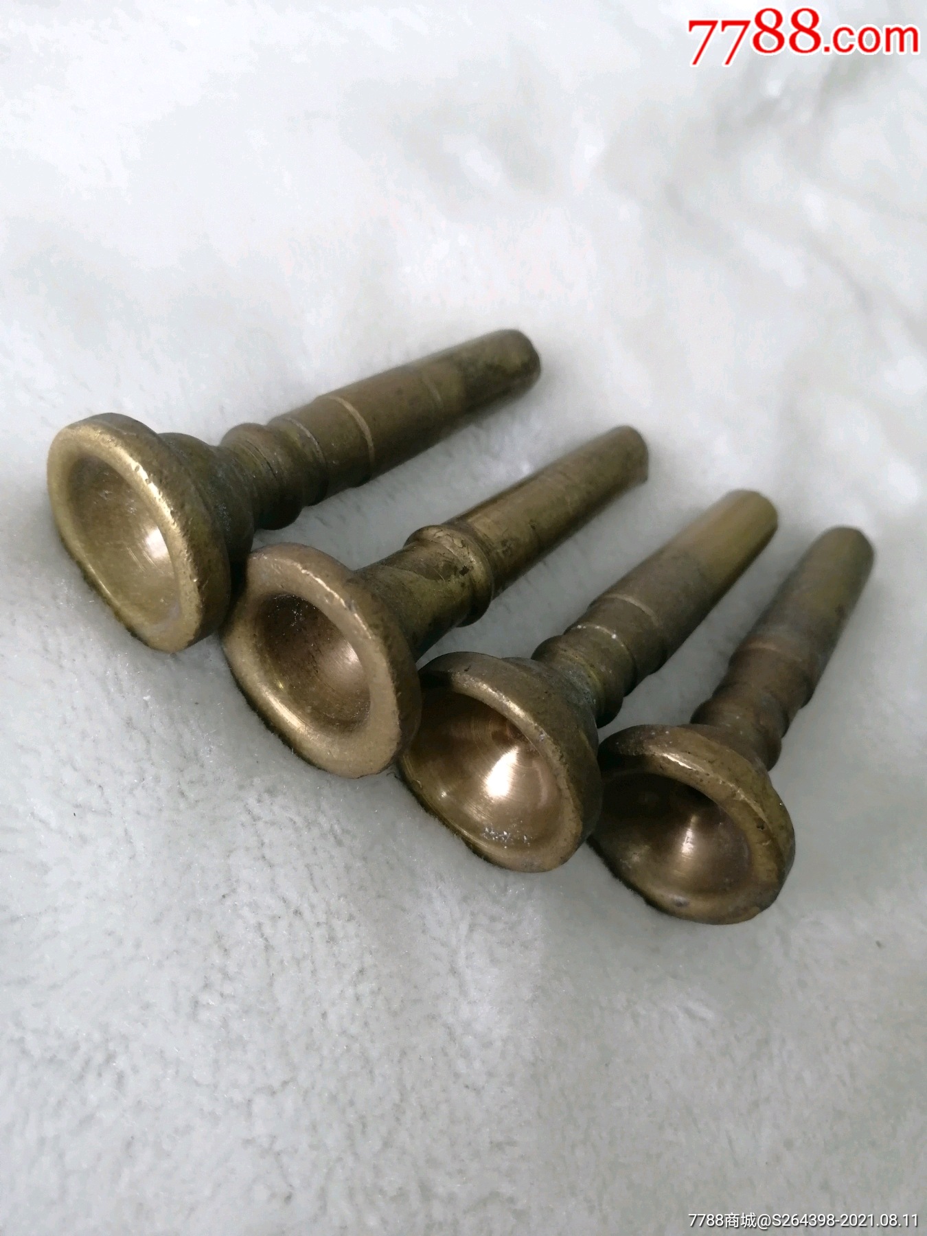 早期铜号嘴4个合售