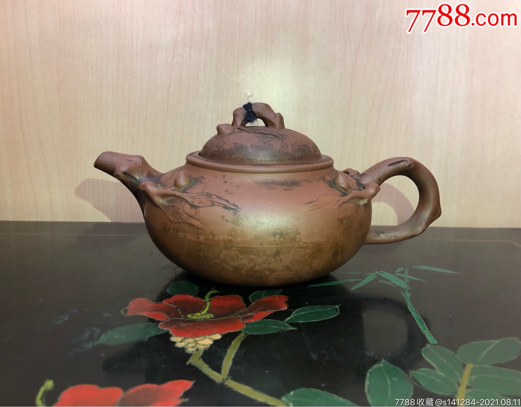 六七十年代带名人款扁桃老紫砂壶_紫砂壶_图片价格_收藏价值_7788钢笔