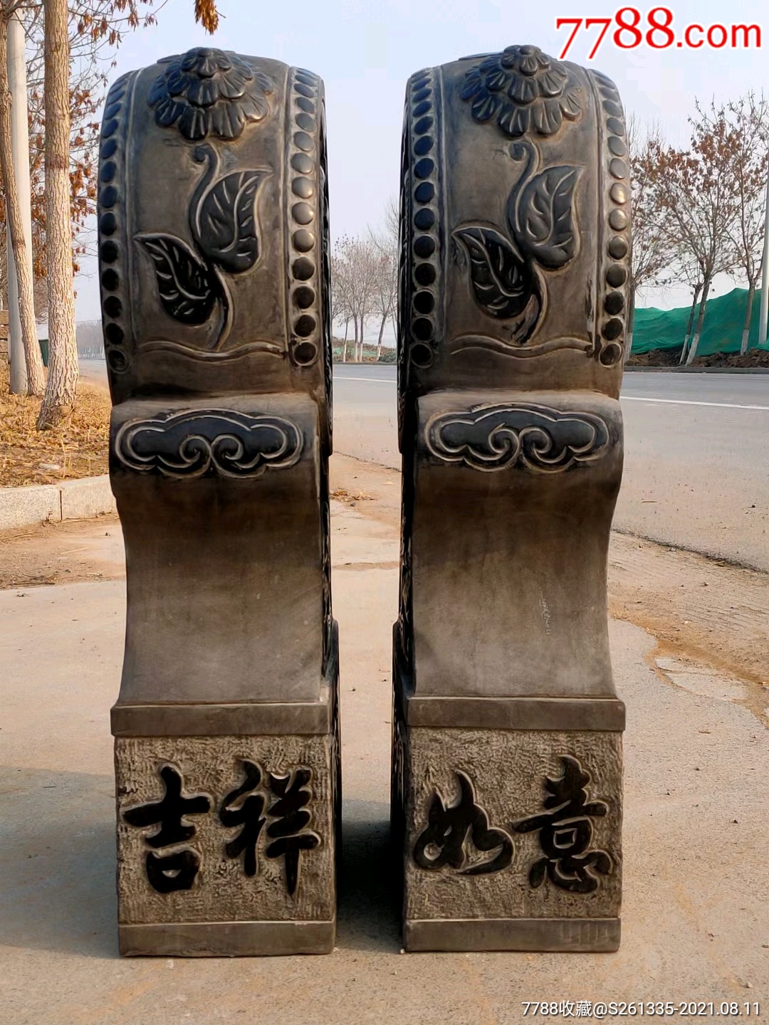 青石门墩酒店迎门公园大门摆放寓意好镇宅辟邪