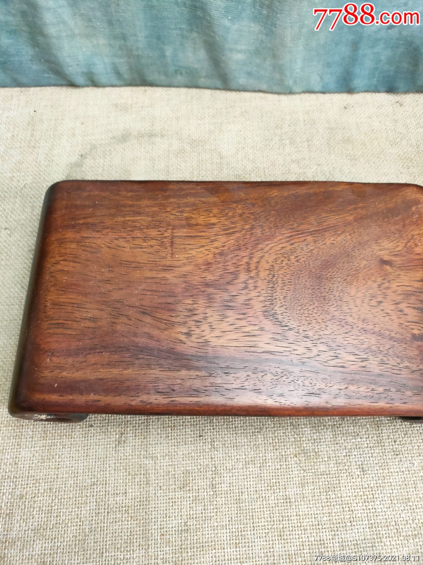黄花梨下卷麦穗纹明显花纹好完整298元