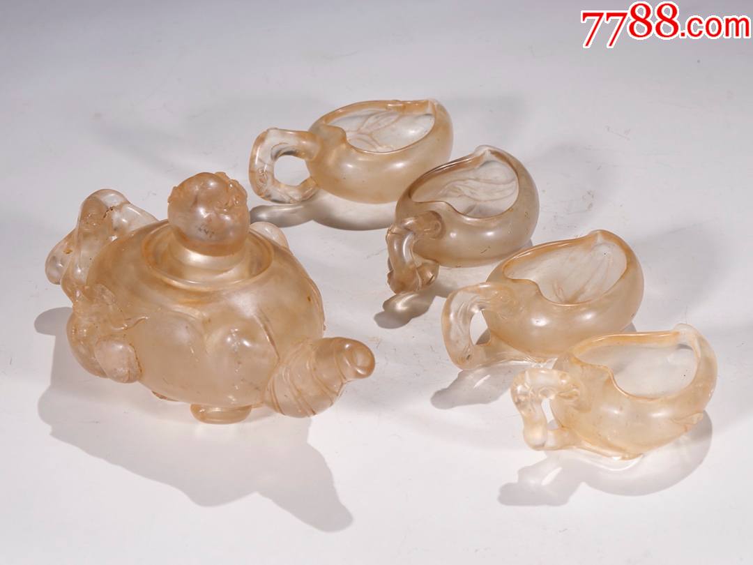 旧藏【老水晶茶具五件套】_价格18000元【古韵典藏诚信交友】_第1张