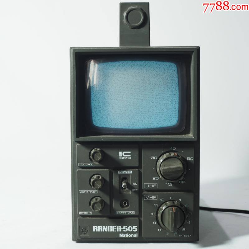 日本古董1980年代松下national手提式电视机便携微型小电视功能ok