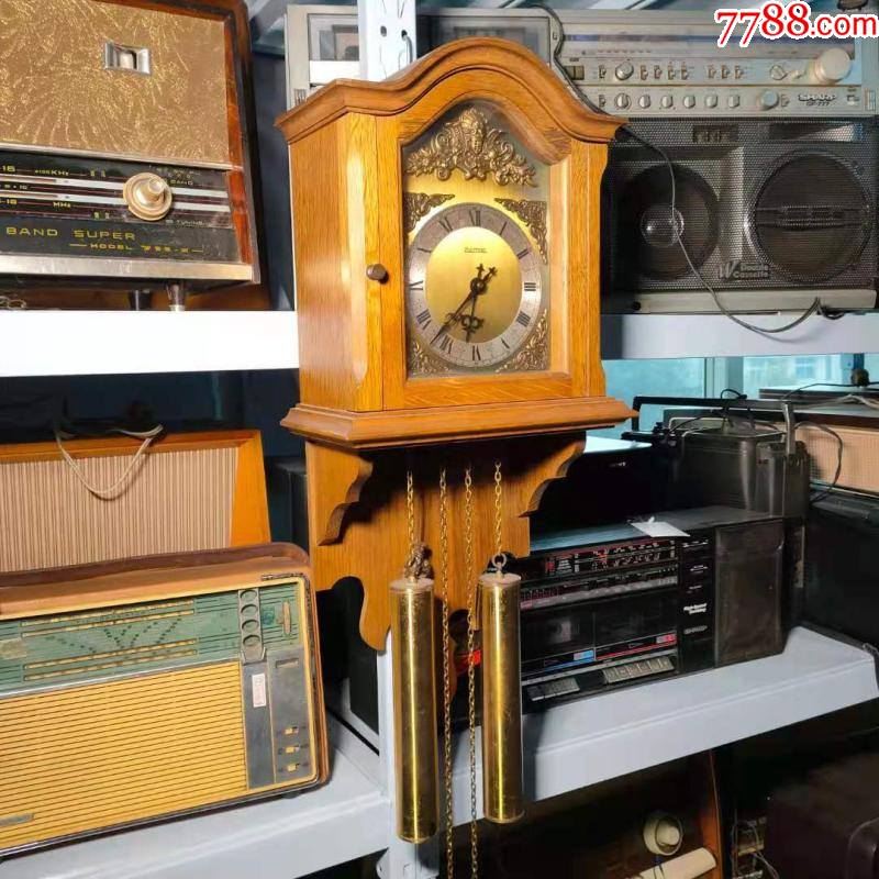 西洋古董德国赫姆勒hermle重力钟机械挂钟摆钟功能ok民俗老物件