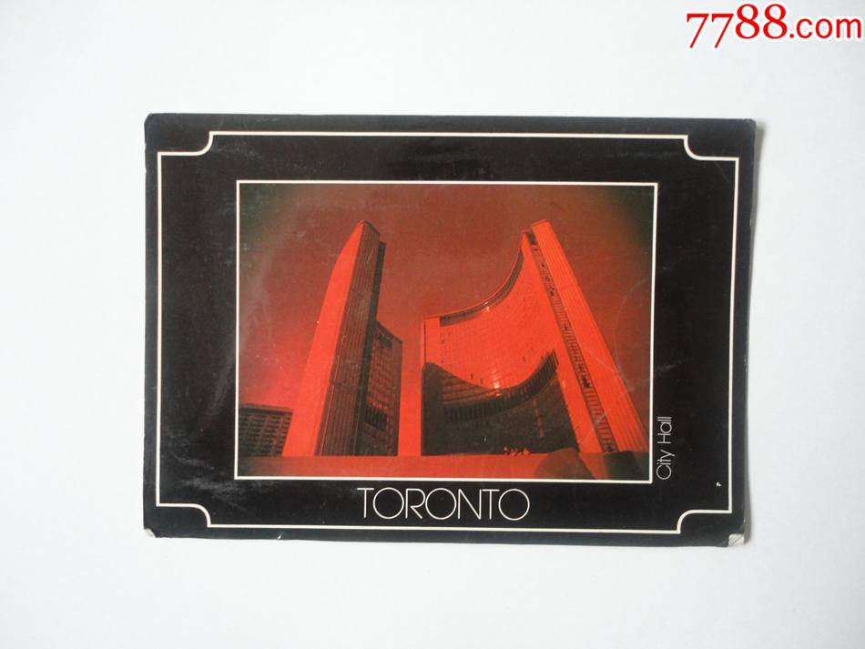 加拿大多伦多市政厅明信片1983年寄澳门_第2张_7788书画网
