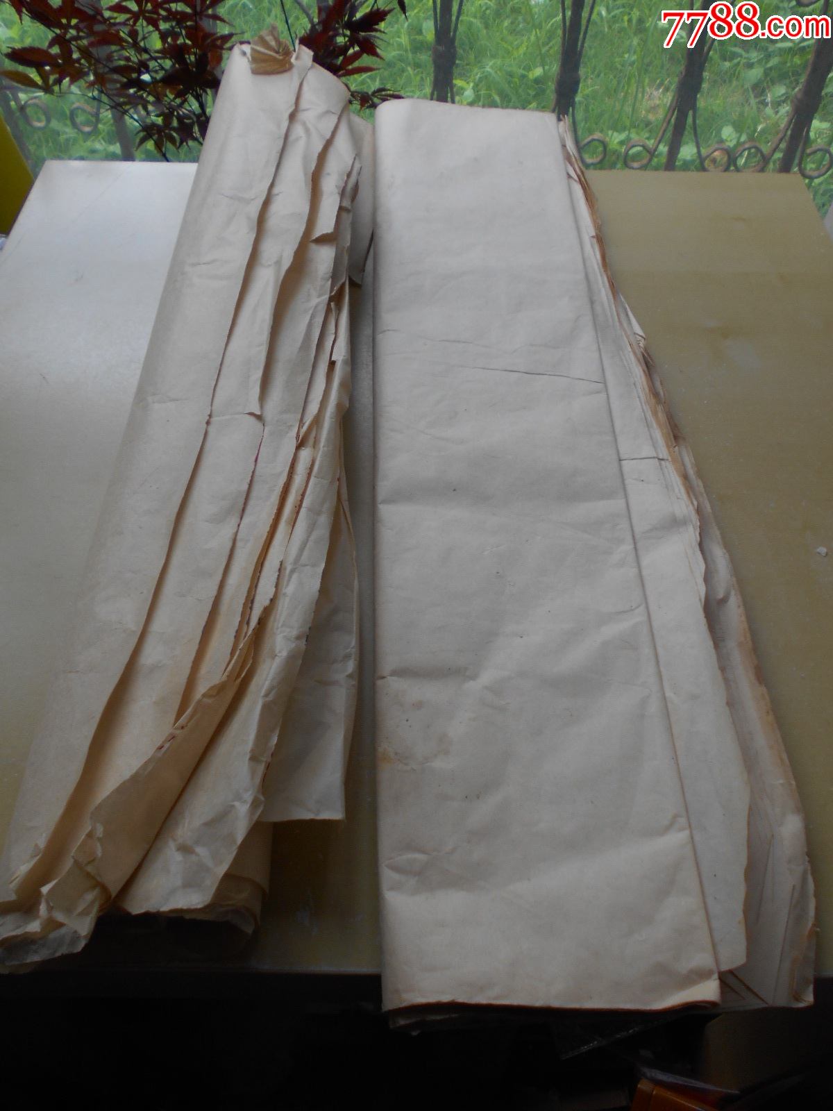 老纸头【四尺玉扣纸,16张(有半张赠送)】修补古籍不错的