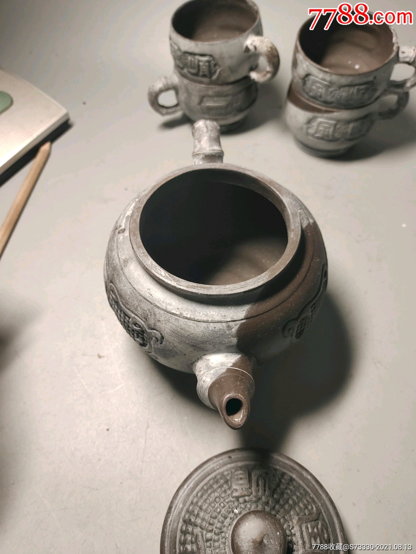 90年代左右,模具紫砂壶一套