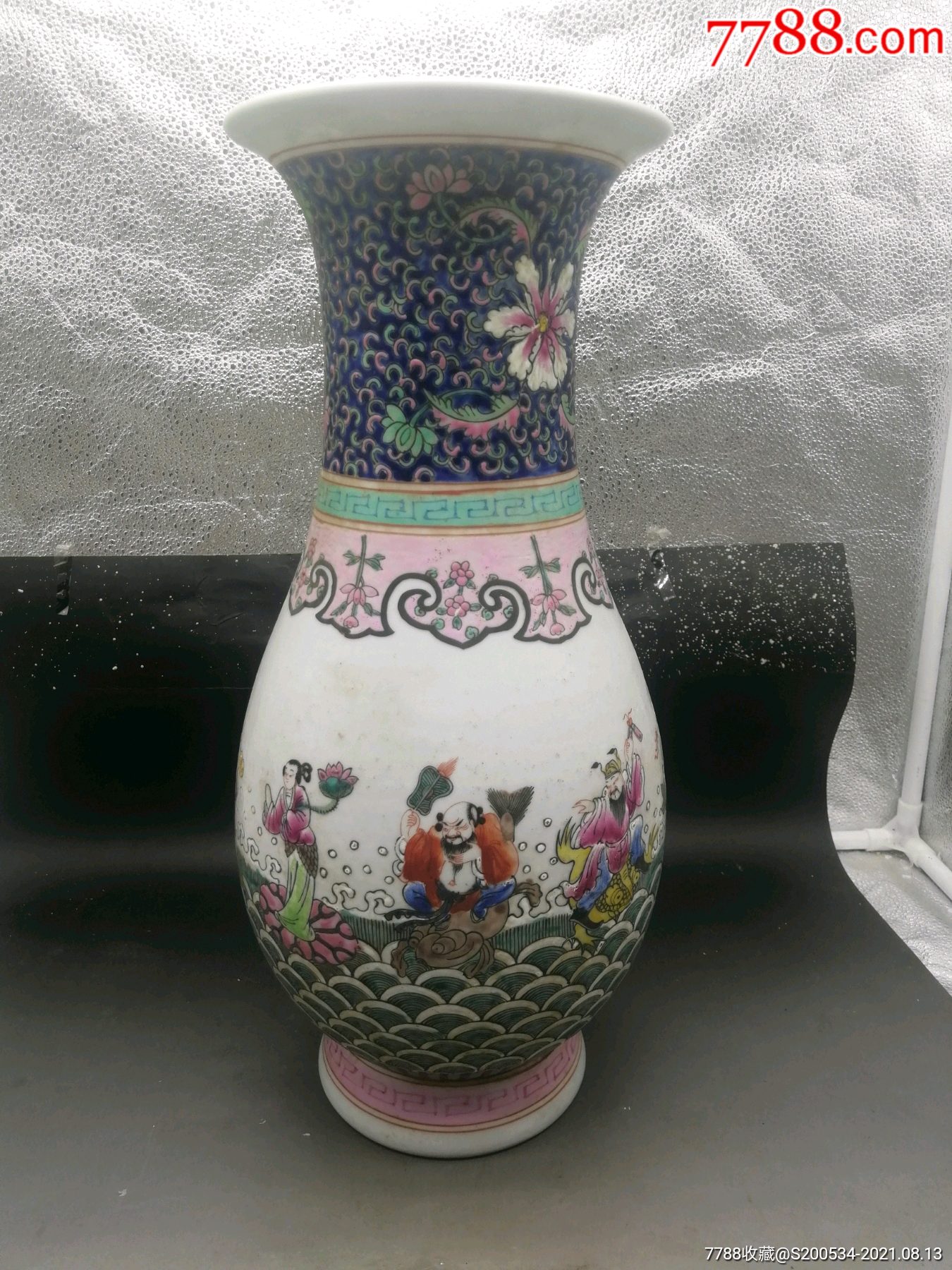 瓷器古玩收藏古董花瓶粉彩康熙粉彩清三代礼品摆件精美清代康熙款粉