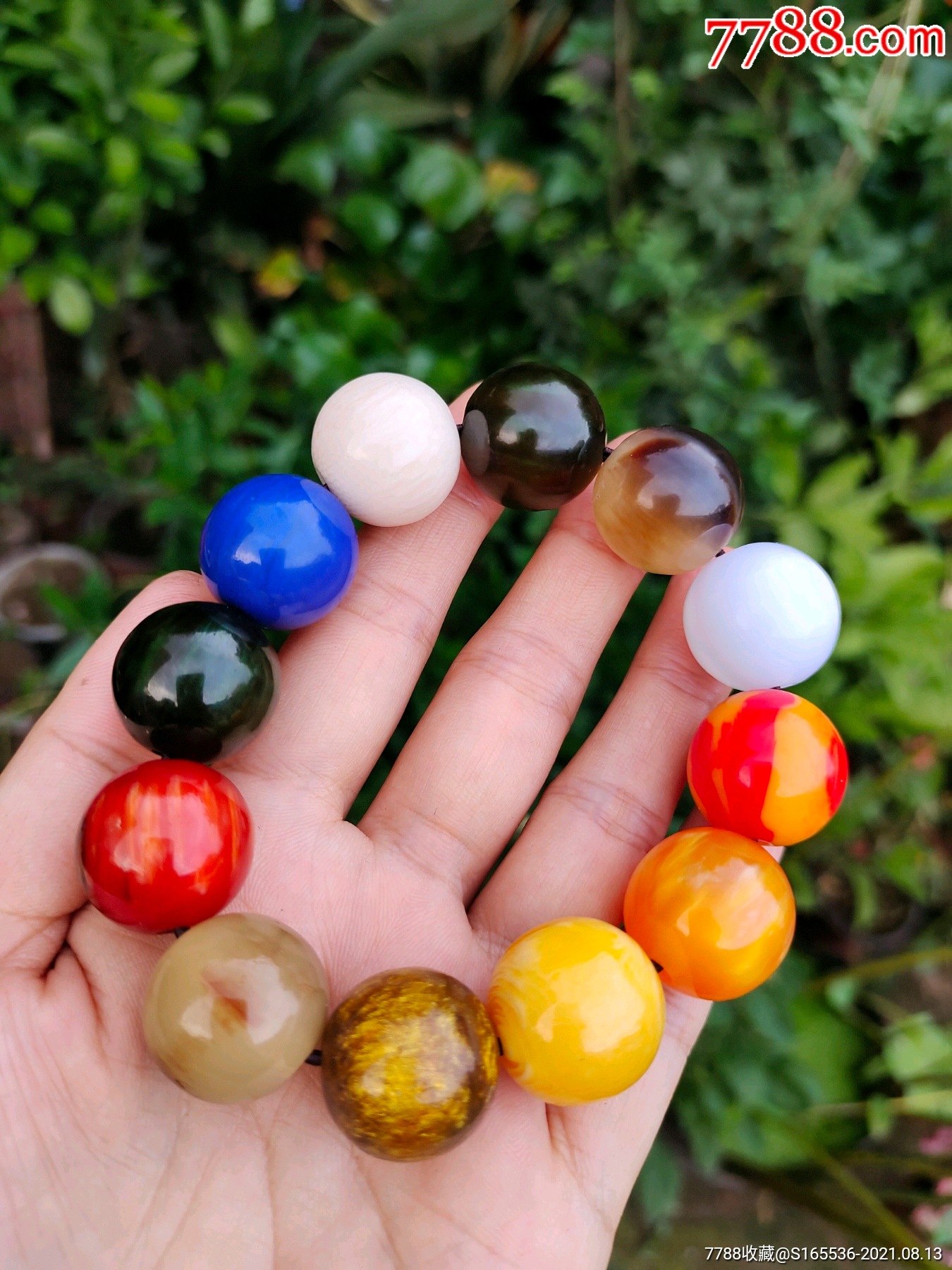 2厘米常规男款手串多宝珠成色漂亮纳福12颗珠