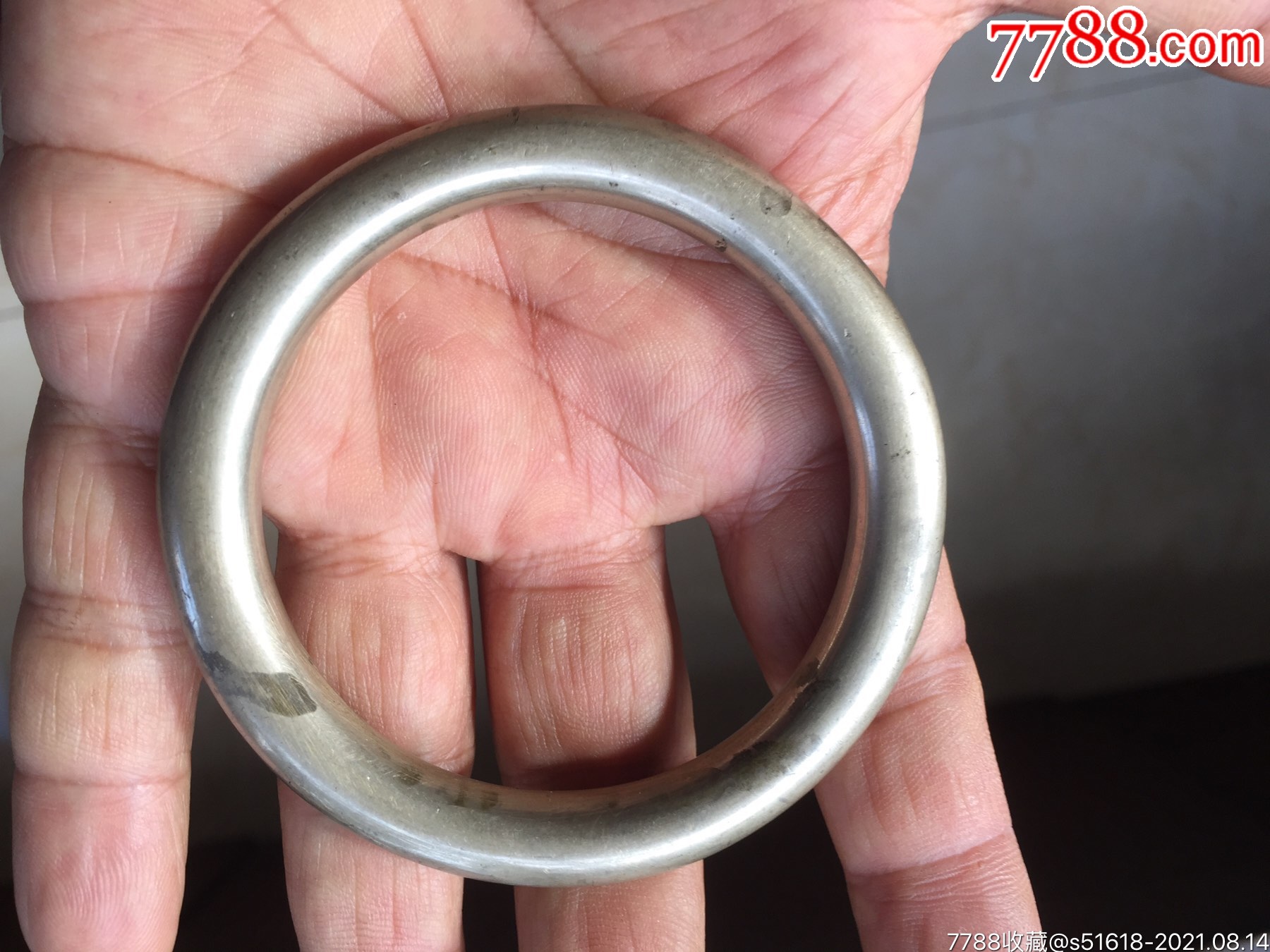 白铜环子一个_铜杂件_图片鉴赏_收藏价格_7788铜器收藏