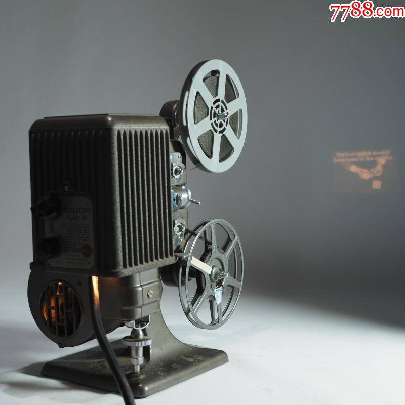 美國懷舊古董柯達kodak908mm毫米老式膠片電影機放映機功能好8品_電影