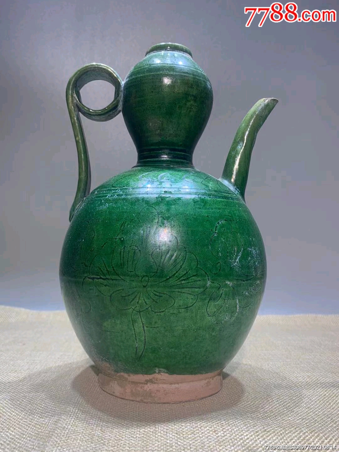 辽代三彩葫芦执壶酒壶_价格1900元【老鹿收藏】_第1张_7788收藏__收藏