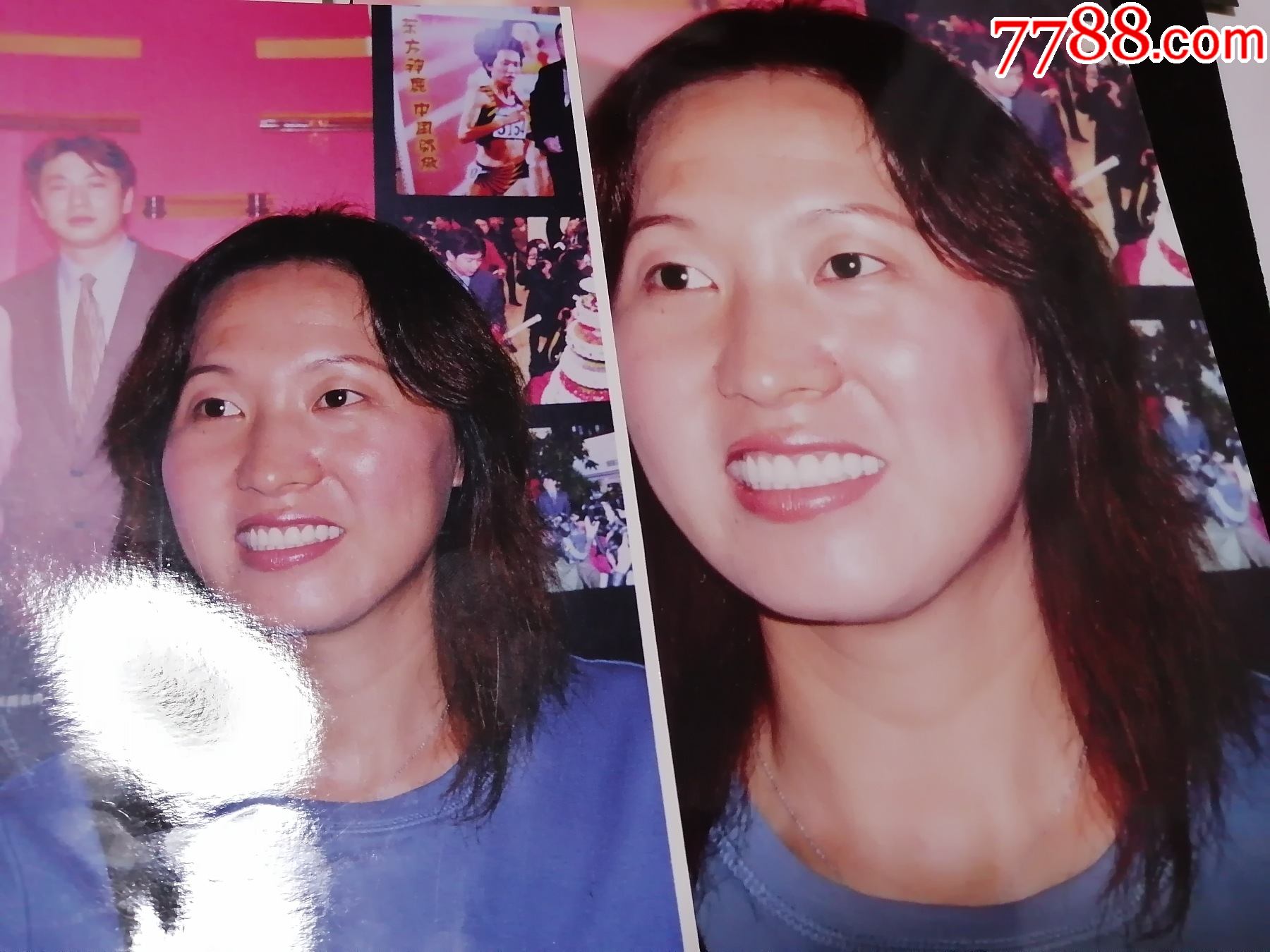 王军霞,大幅彩照原版,2004在沈阳,20厘米-25厘米-老照片-7788票证网