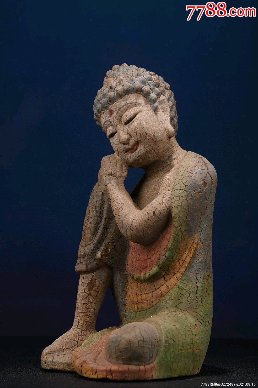 老木雕静思佛,不议价_木佛像/人像_第1张_7788门票