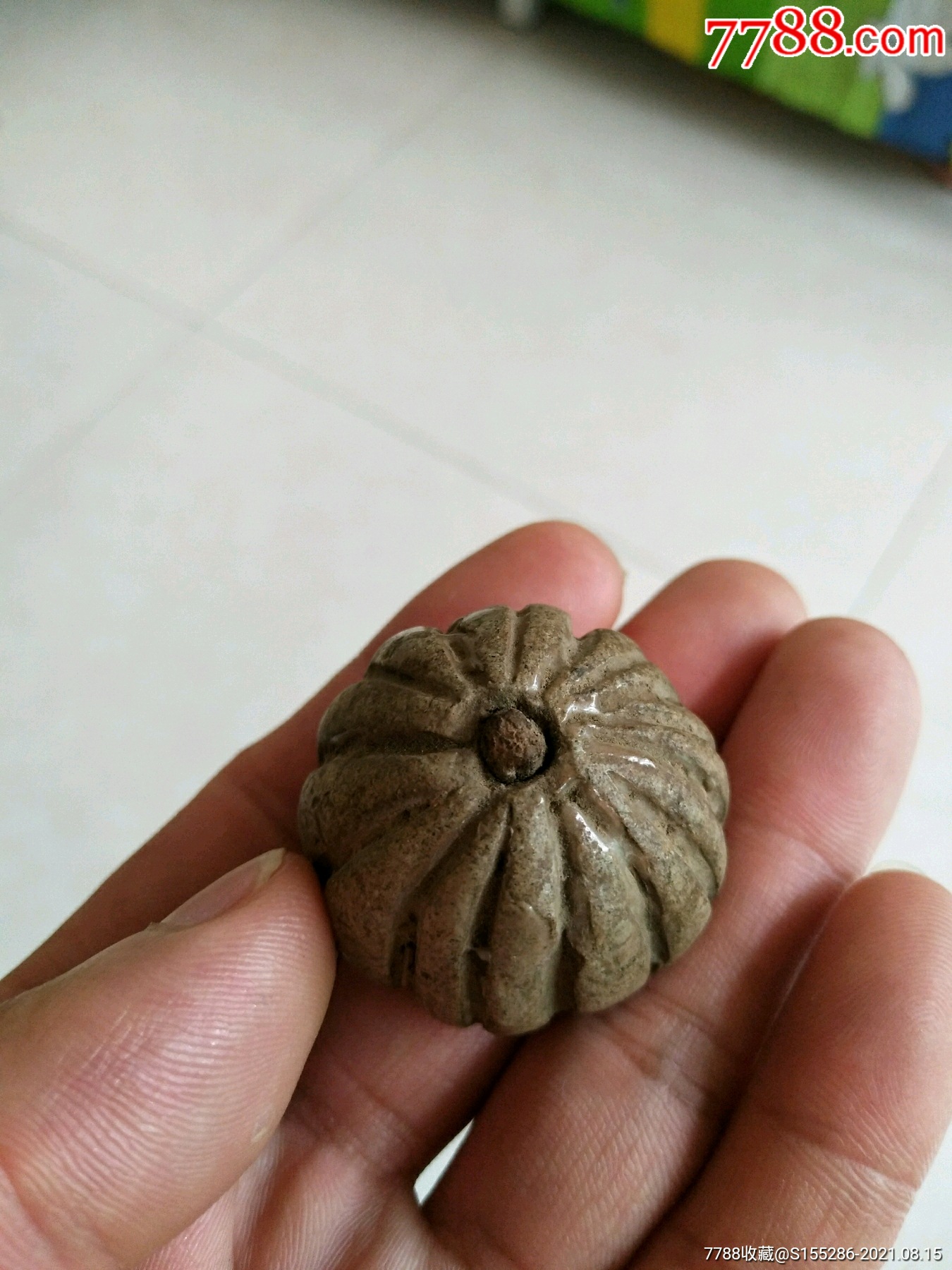 宋代瓜棱形瓷香插品相完整佛前贡器档次高包老包真