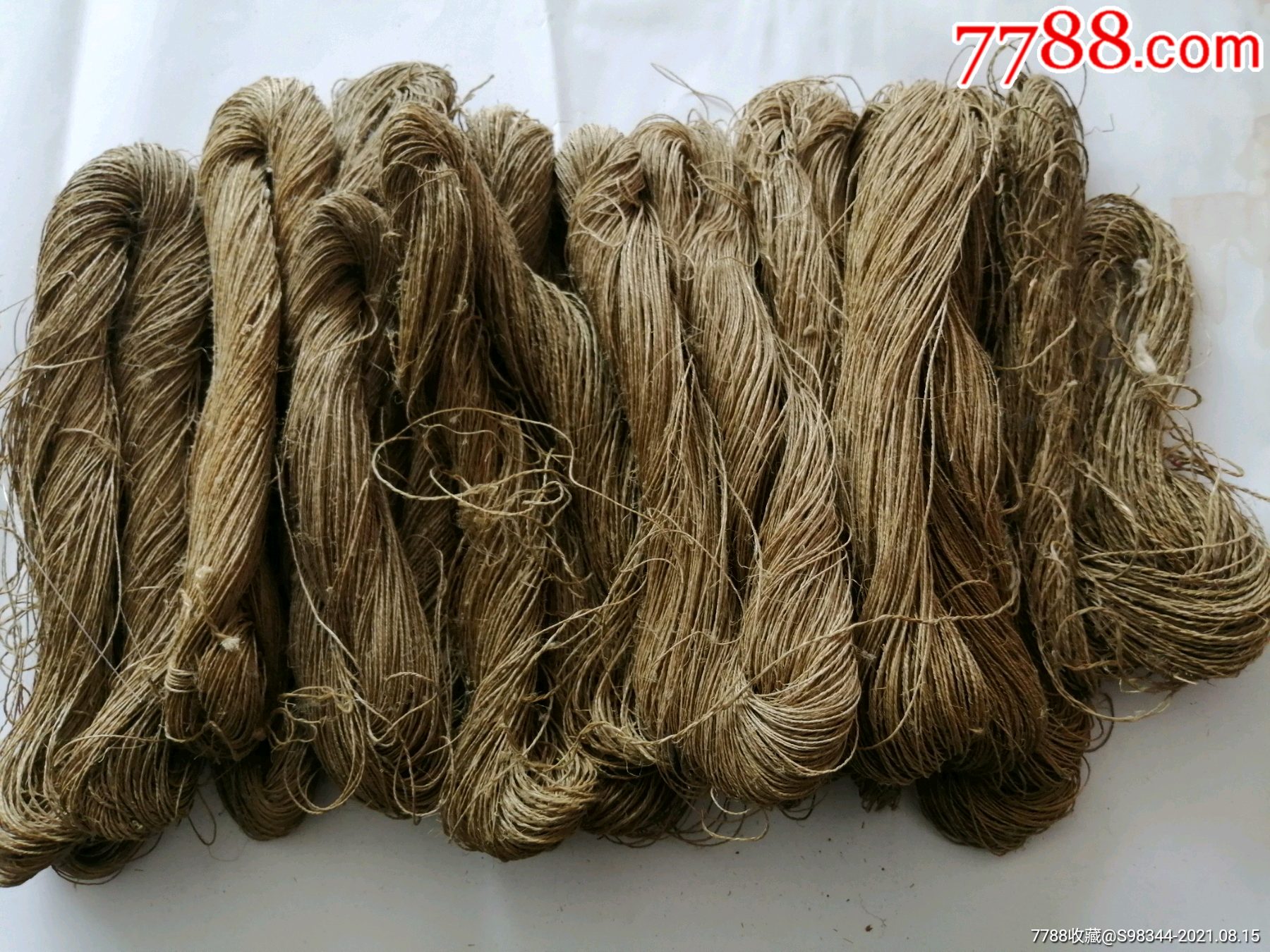 古代细麻绳一堆