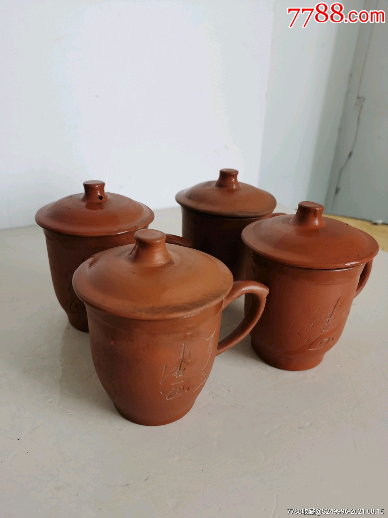 50,60年代老紫砂杯盖杯