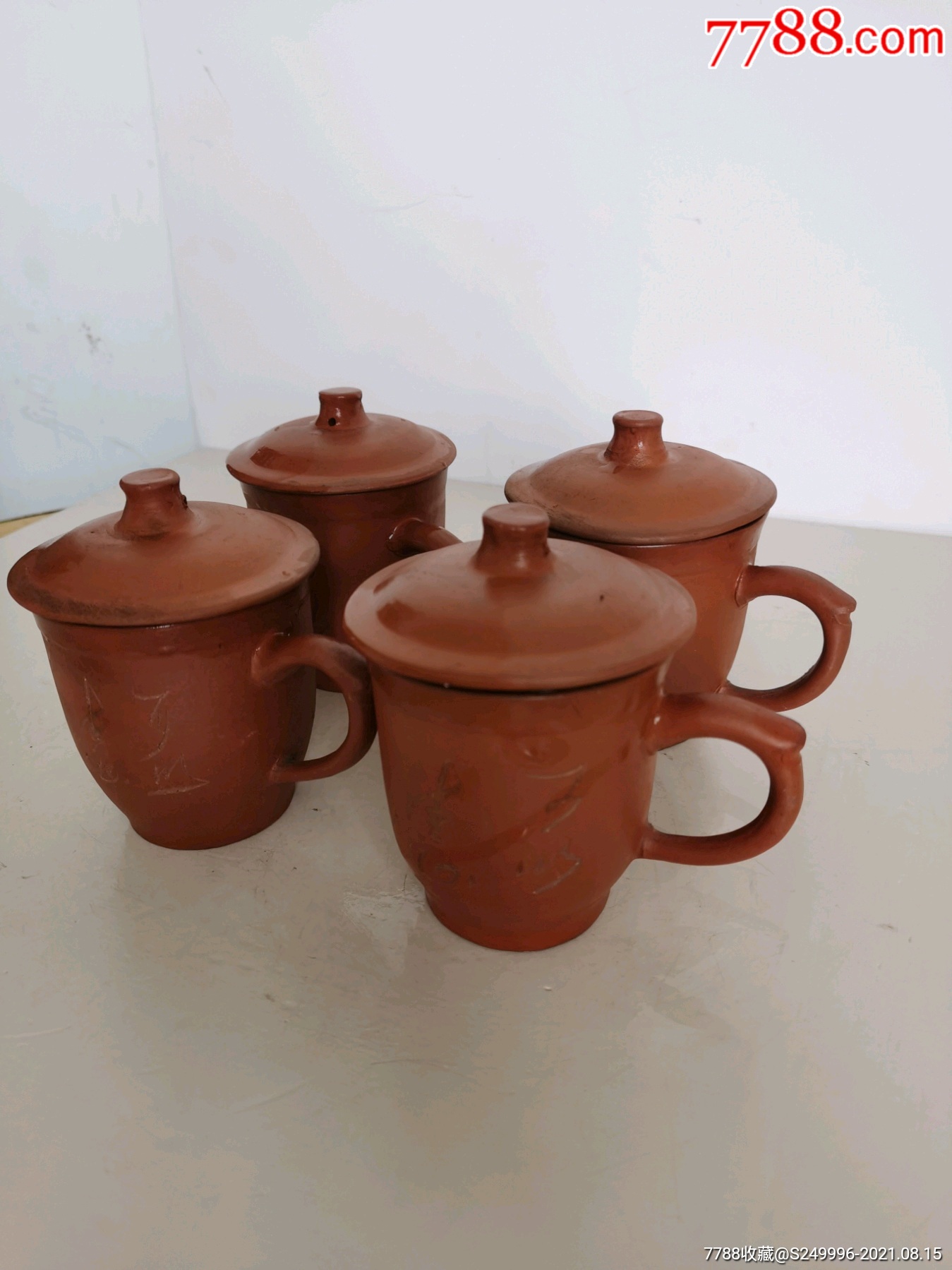 50,60年代老紫砂杯盖杯