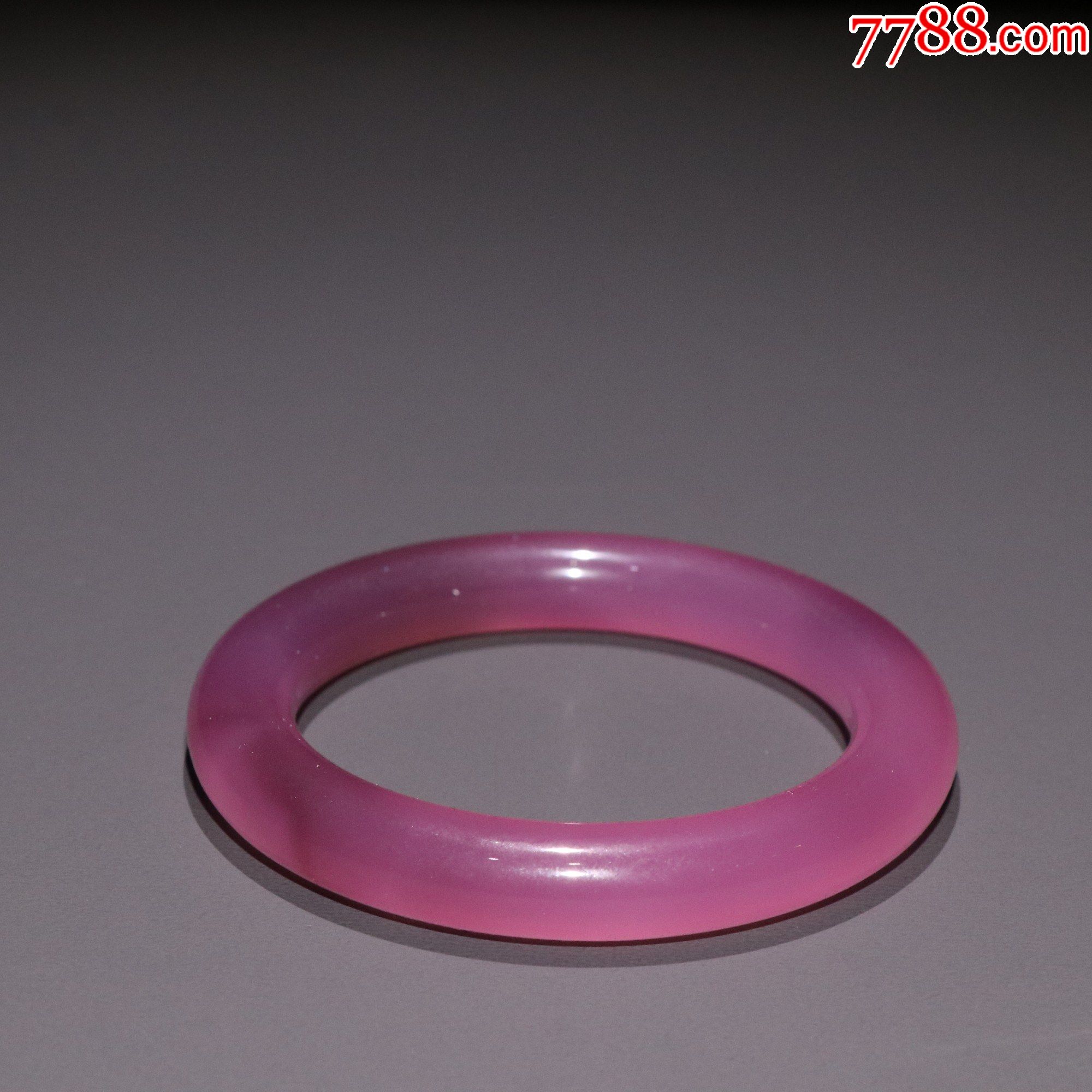 紫罗兰玛瑙圆条手镯