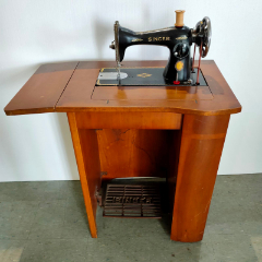 1990年代日本进口古董牛头三针四线直驱绷缝机工业缝纫机针织机