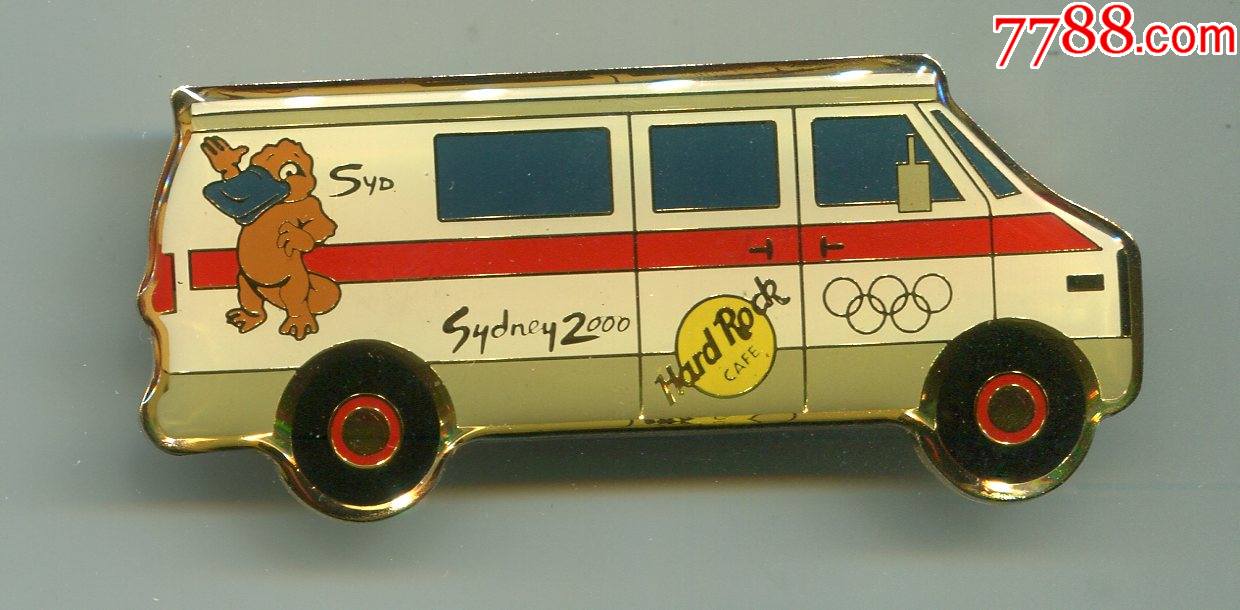 硬石餐厅hardrock章徽章2000年悉尼奥运吉祥物货车仿品