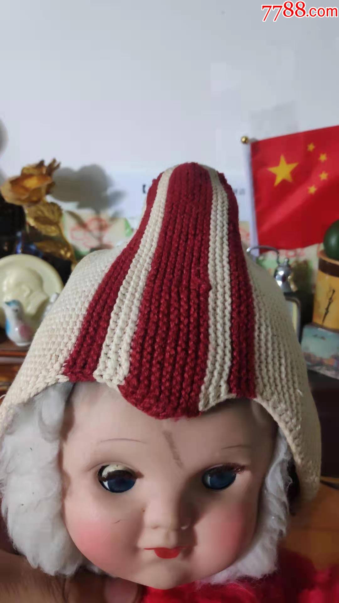 上世纪80年代儿童棉线帽子民俗怀旧童年回忆.