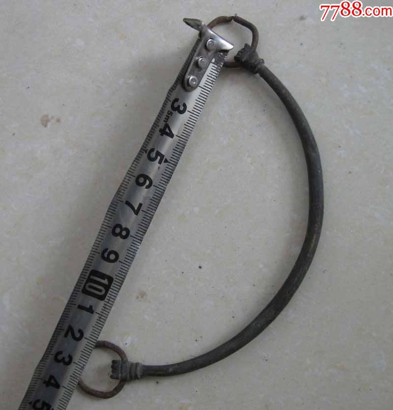 老铜壶梁拳头壶梁一只