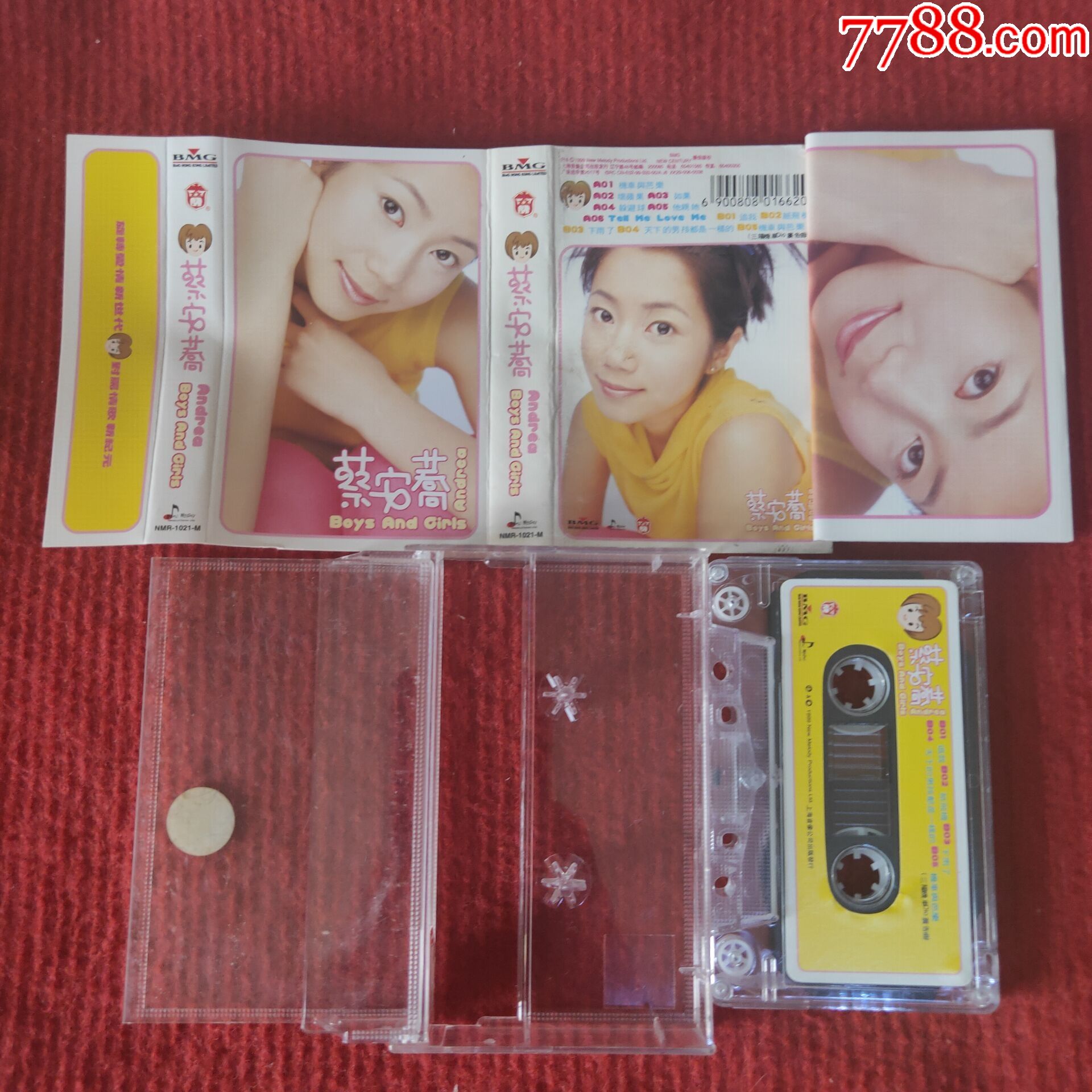 原装正版磁带蔡安荞专辑机车与芭乐上海音像公司出版