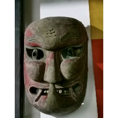 精品清代老傩面具判官