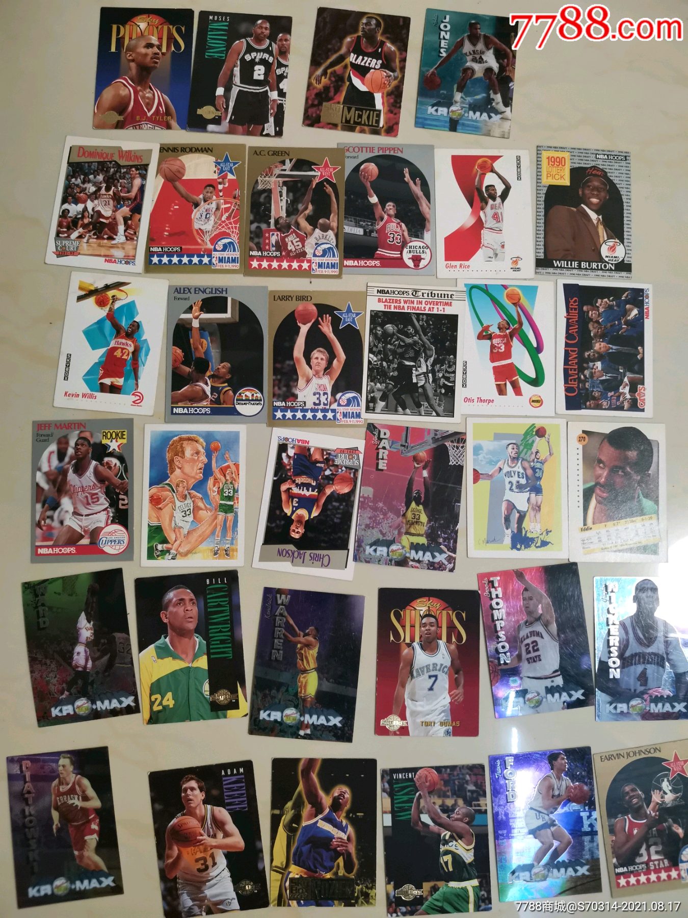 90年代美国篮球明星卡片