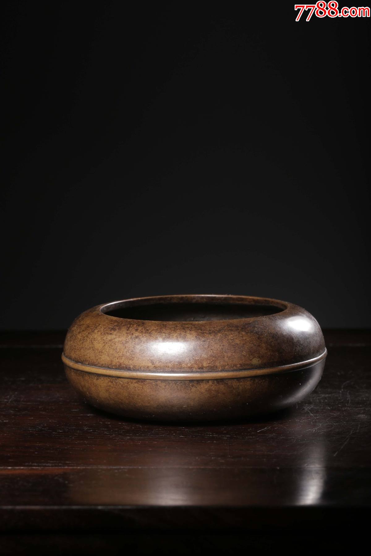 清石叟款铜文房水洗