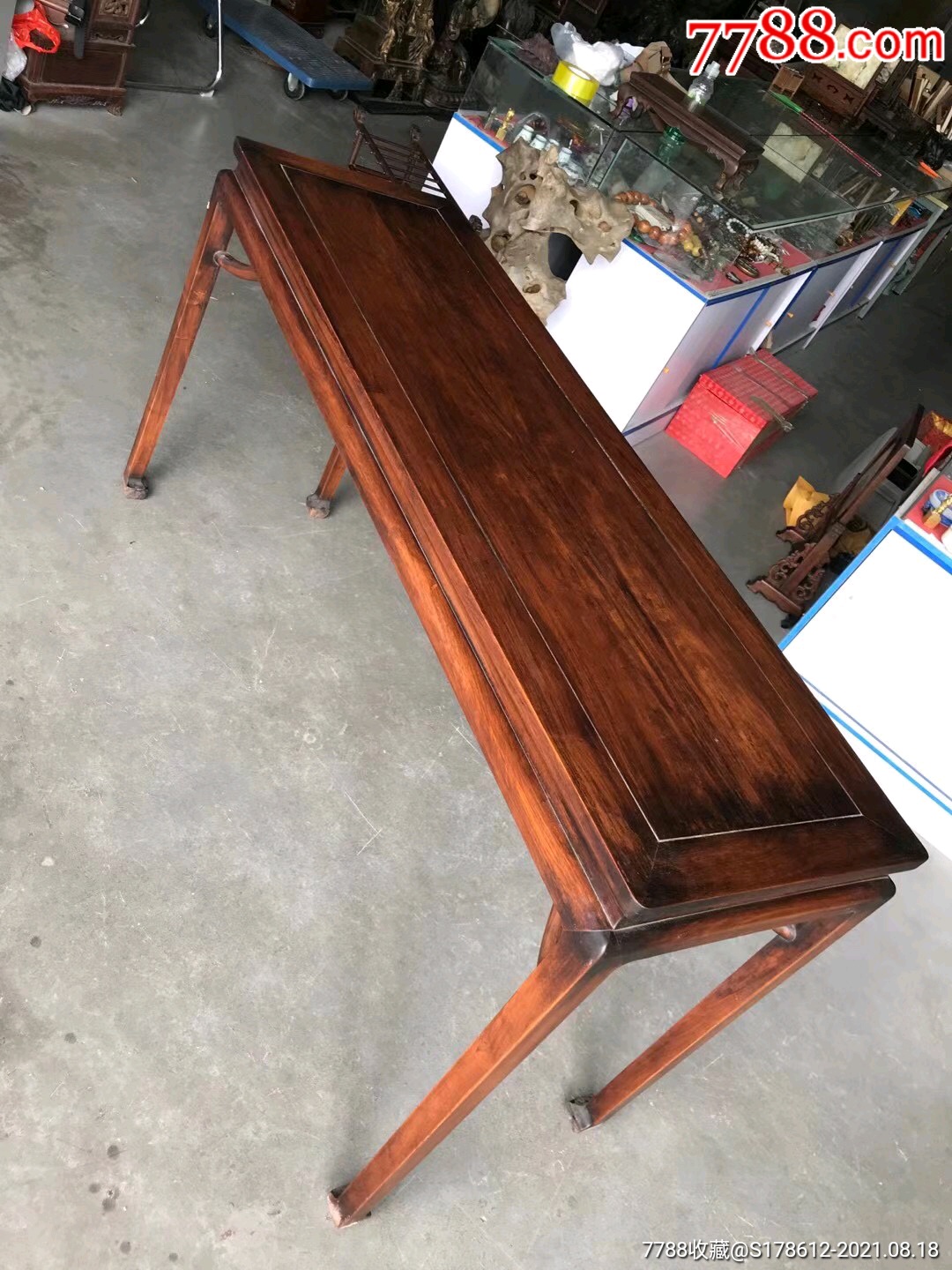海南黄花梨长条案,完好如图,无松动