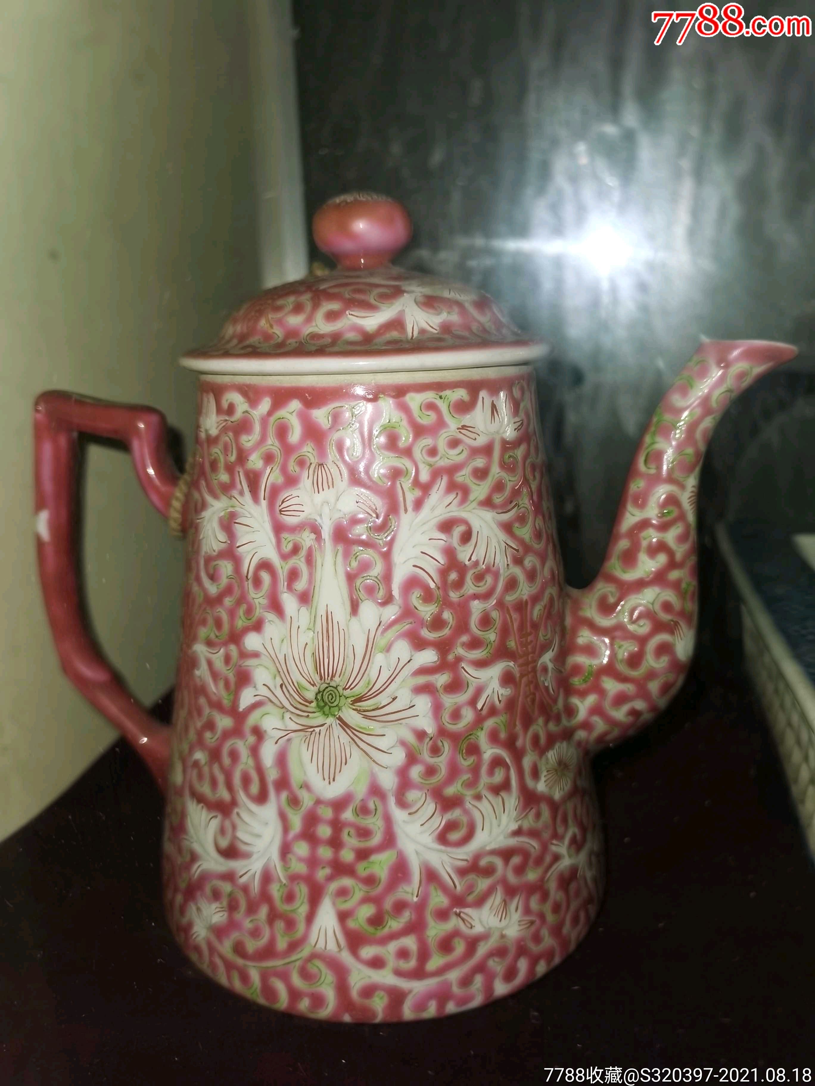 清或民国茶壶一对_彩绘瓷/彩瓷_收藏价格_鉴定交易_7788瓷器网