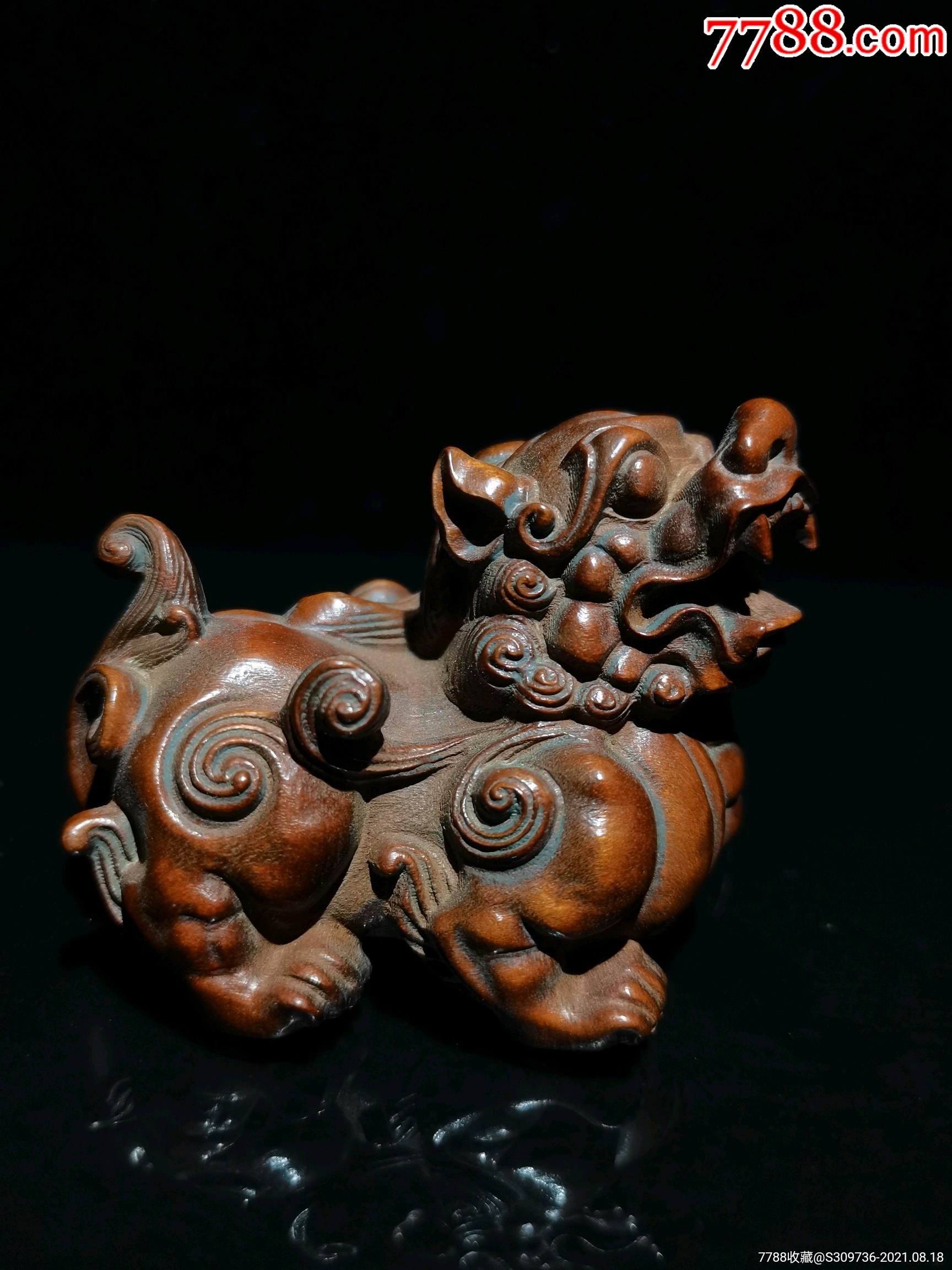 黄杨木貔貅-价格:88元-se82096346-木雕摆件-零售-7788收藏__收藏热线